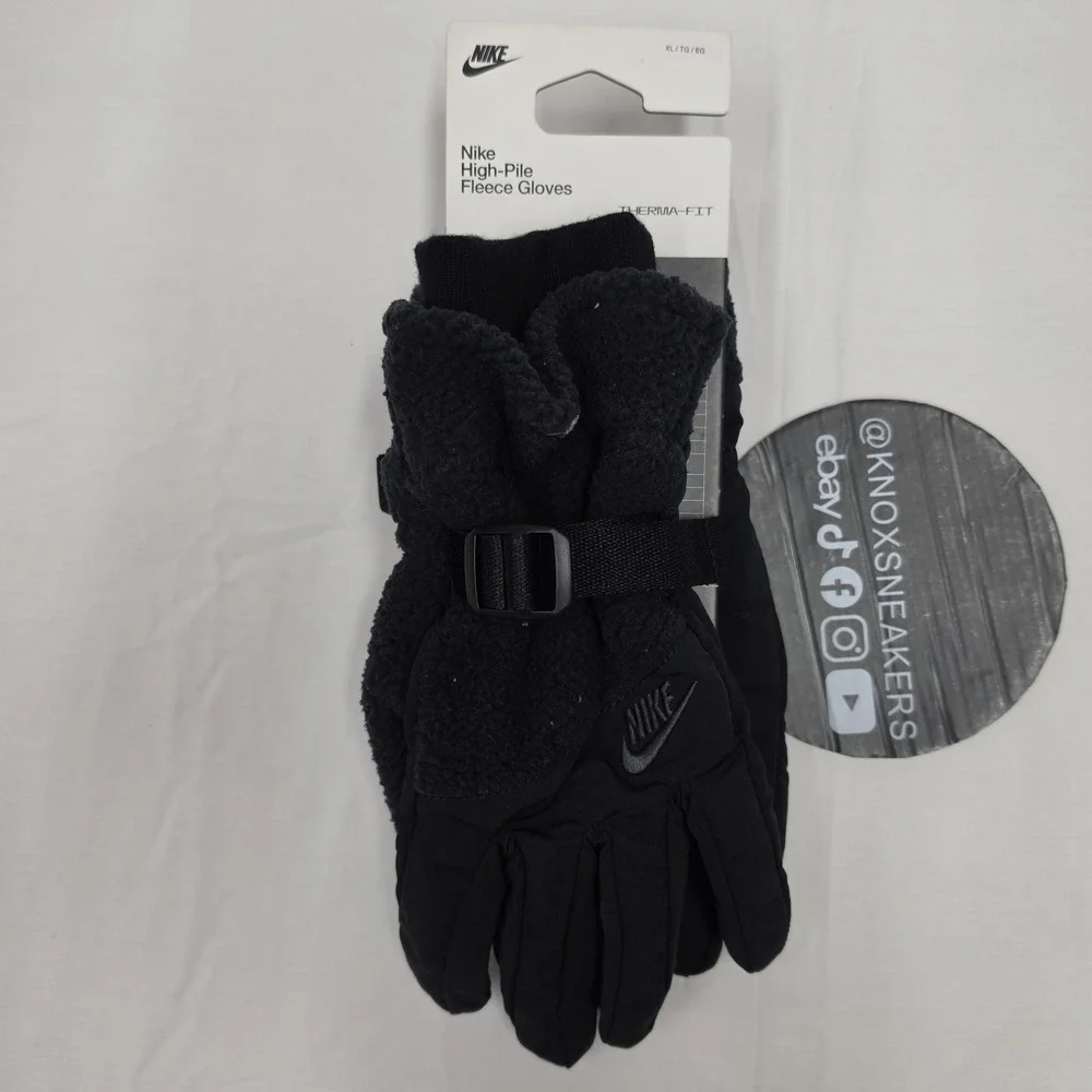 Nike High-Pile Fleece Gloves Black HM8968 081 Unisex Size XLarge